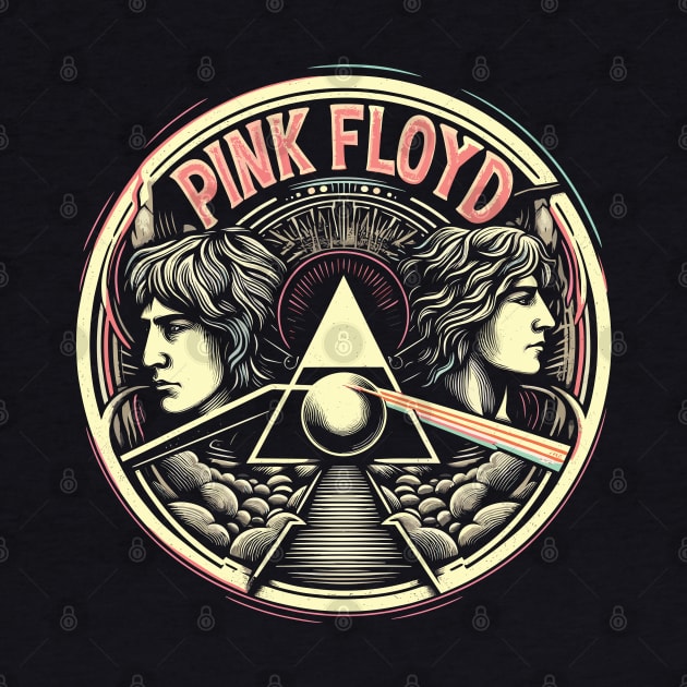 Pink Floyd // Vintage Fan Art by Trendsdk